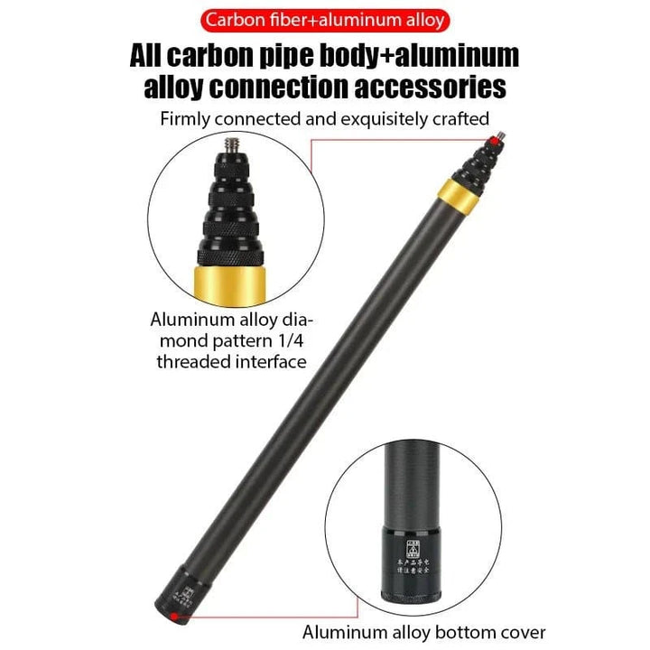 CARBON FIBER SELFIE STICK - FullCarbonFiberFullCarbonFiberClassic BlackCARBON FIBER SELFIE STICK