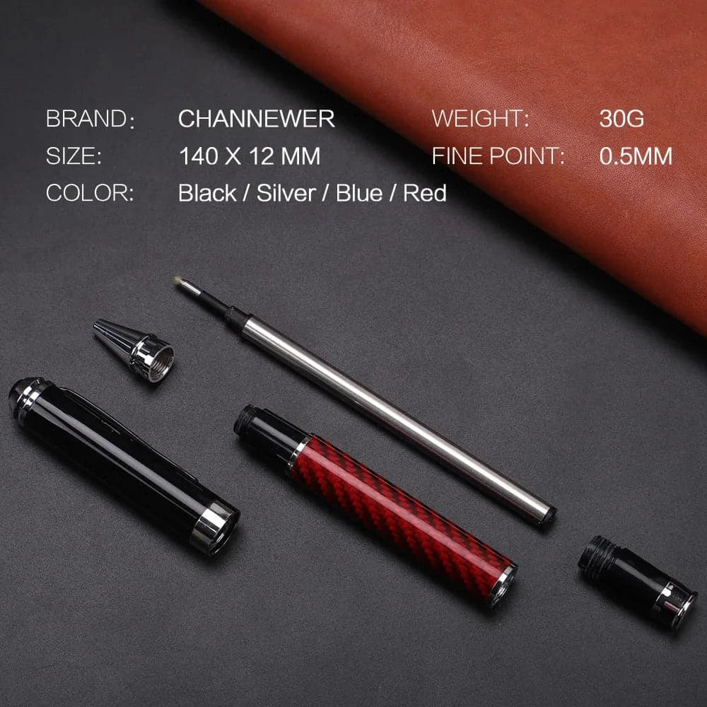 CHANNEWER CARBON FIBER PEN | BLACK INK - FullCarbonFiberFullCarbonFiberBlueCHANNEWER CARBON FIBER PEN | BLACK INK