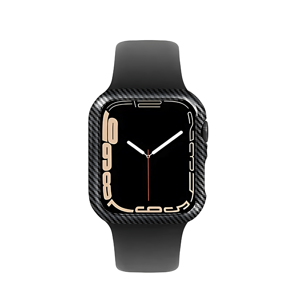 CLASSIC BLACK CARBON FIBER CASE FOR APPLE WATCH - FullCarbonFiberFullCarbonFiberBlack41mm Series 7/8/9CLASSIC BLACK CARBON FIBER CASE FOR APPLE WATCH