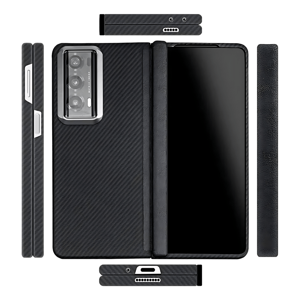 CLASSIC BLACK REAL CARBON FIBER CASE | HONOR MAGIC V2 - FullCarbonFiberFullCarbonFiberBack OnlyMagic V2CLASSIC BLACK REAL CARBON FIBER CASE | HONOR MAGIC V2