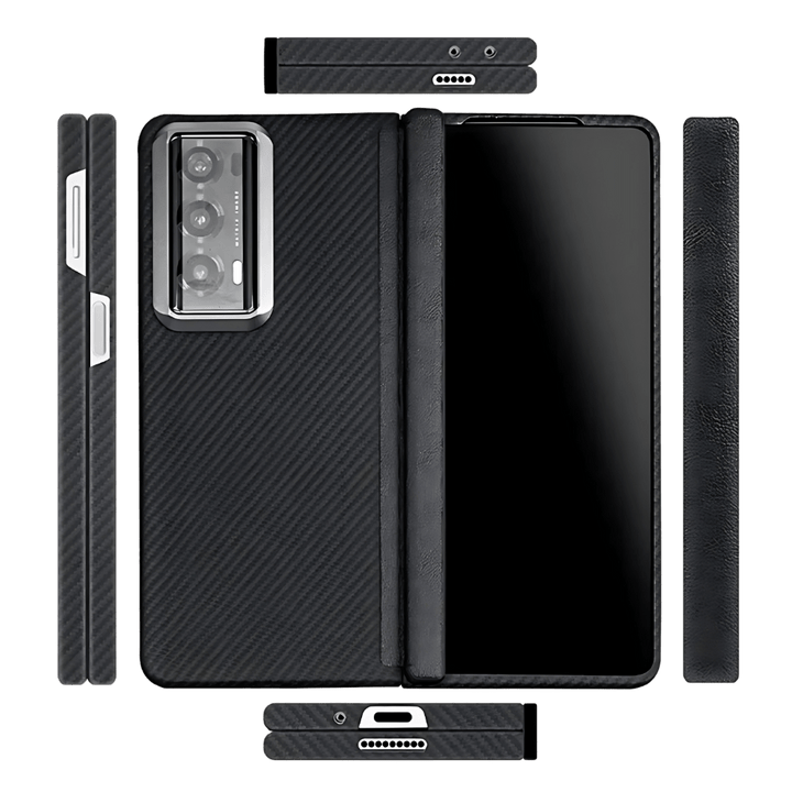 CLASSIC BLACK REAL CARBON FIBER CASE | HONOR MAGIC V2 - FullCarbonFiberFullCarbonFiberBack OnlyMagic V2CLASSIC BLACK REAL CARBON FIBER CASE | HONOR MAGIC V2